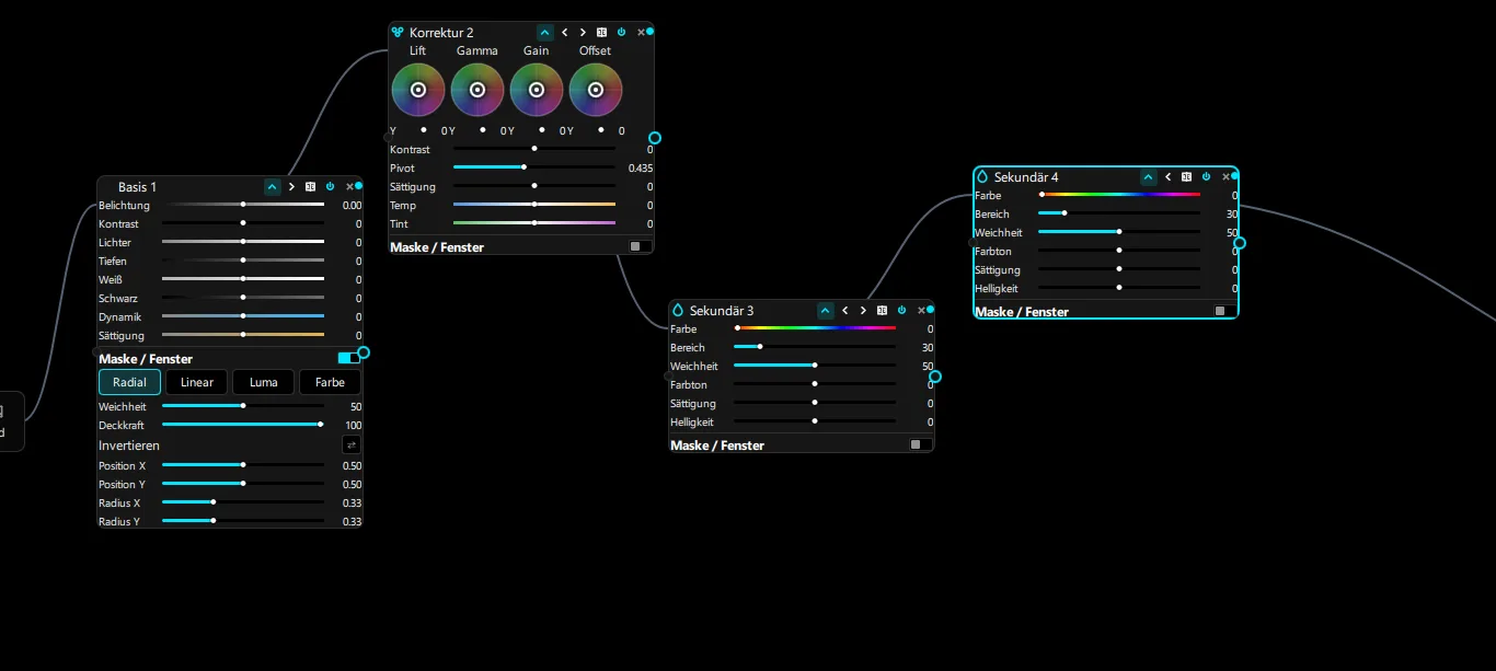 Node-basierter Farb-Editor