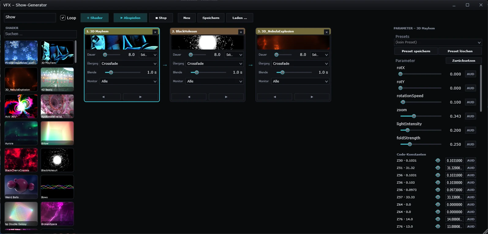 VFX Show Generator